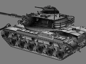 tank m60 patton iv 3D Model