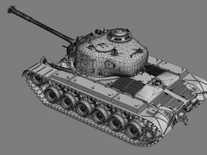tank m26 pershing 3D Модель