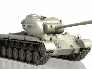 tank m26 pershing 3D Model