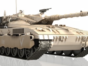 tank merkava Model 3D