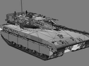 tank merkava 3D 모델