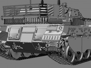 tank merkava 3D 모델