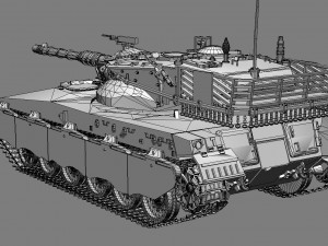 tank merkava 3D 모델