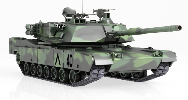 tank m1a2 abrams 3D Model .c4d .max .obj .3ds .fbx .stl .blend 