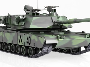 tank m1a2 abrams 3D मॉडल