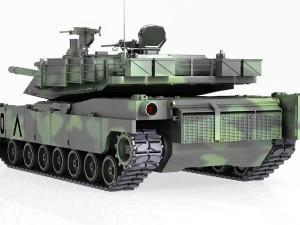 tank m1a2 abrams 3D Model