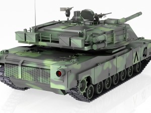 tank m1a2 abrams Modelo 3D