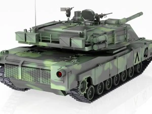 tank m1a2 abrams 3D Model