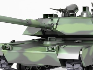 tank m1a2 abrams Modelo 3D