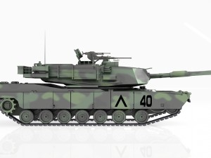 tank m1a2 abrams Modelo 3D
