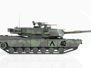 tank m1a2 abrams 3D Model