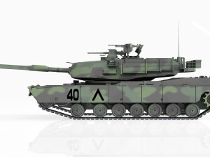 tank m1a2 abrams Modelo 3D