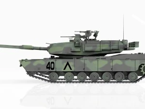 tank m1a2 abrams 3D Model