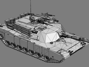 tank m1a2 abrams 3D Model