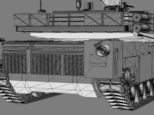 tank m1a2 abrams 3D Model