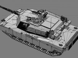 tank m1a2 abrams Modelo 3D