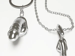 liontin penis dan pesona Model 3D