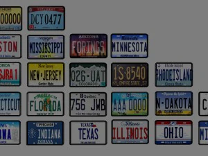 car numbers 3D Model