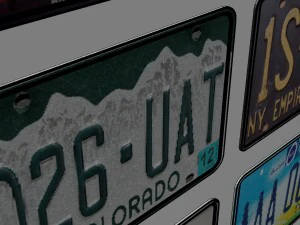 car numbers 3D Model