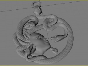 meduza gorgona medallion 3D Model