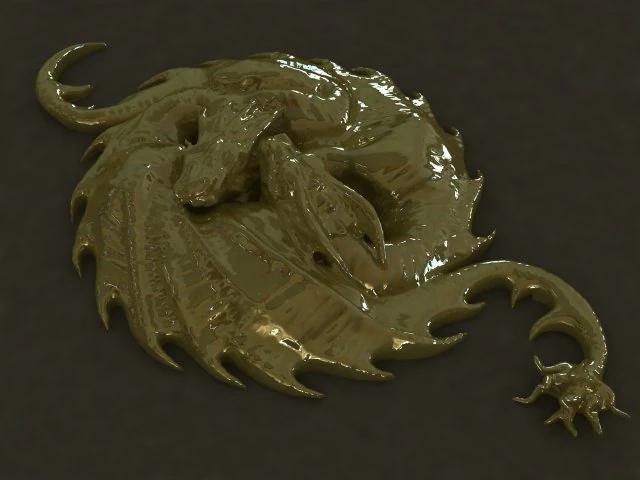 charm sleeping dragons 3D Model .c4d .max .obj .3ds .fbx .stl .blend 