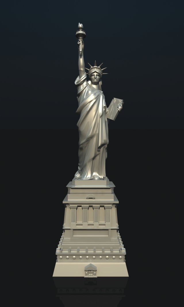 statue of liberty usa 3D मॉडल .c4d .max .obj .3ds .fbx .stl .blend 