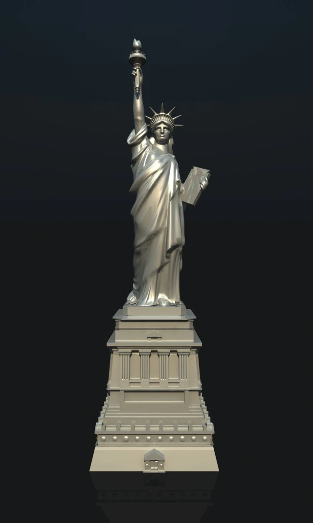 statue of liberty usa 3D Model .c4d .max .obj .3ds .fbx .stl .blend 