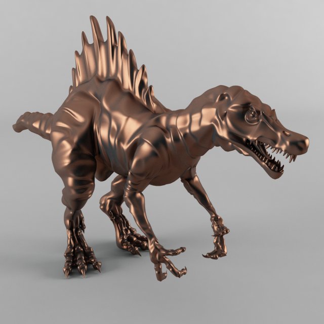 dinosaur Model 3D .c4d .max .obj .3ds .fbx .stl .blend 