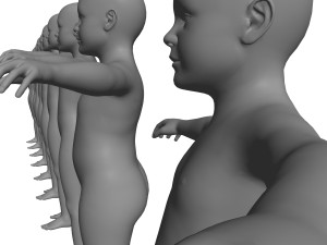 age of man growth 3D Model