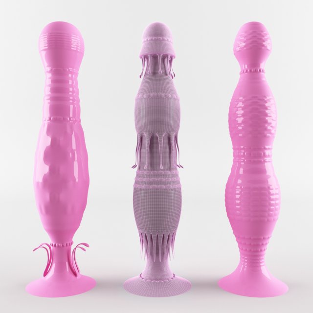 dildo Modello 3D .c4d .max .obj .3ds .fbx .stl .blend