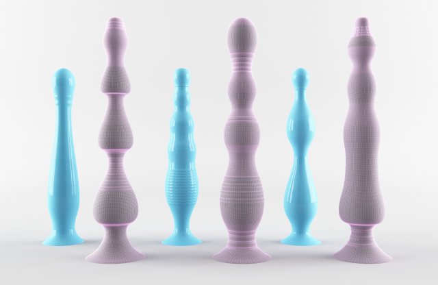 dildo Modello di stampa 3D .c4d .max .obj .3ds .fbx .stl .blend 