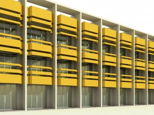 balcony shophouse 3D Model