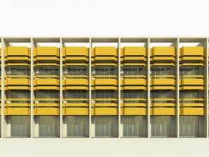 balcony shophouse 3D Model