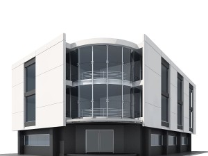 corner building Modèle 3D