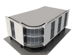 corner building 3D 模型