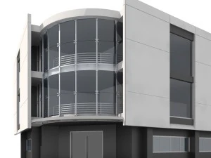 corner building 3D Model