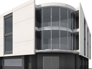 corner building 3D 模型
