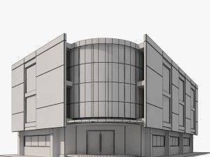 corner building 3D 模型