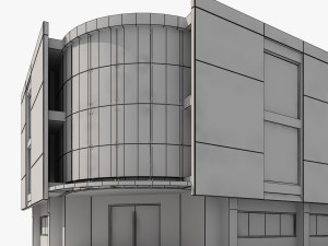 corner building 3D 模型