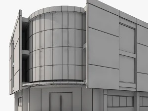 corner building 3D Model