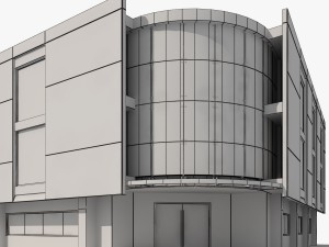 corner building 3D 模型