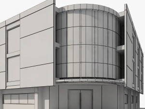 corner building 3D Model