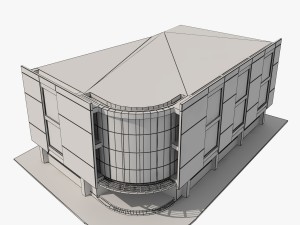 corner building 3D 模型
