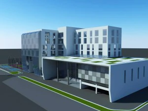 사무실 단지 3D 모델