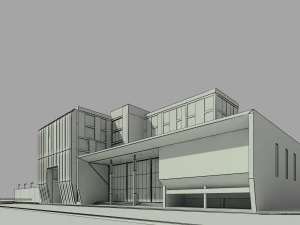 사무실 단지 3D 모델