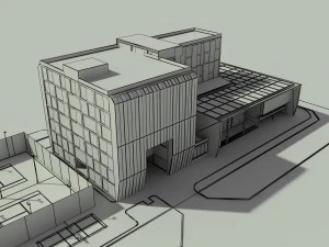 사무실 단지 3D 모델