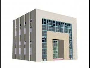 civic building 3D 모델