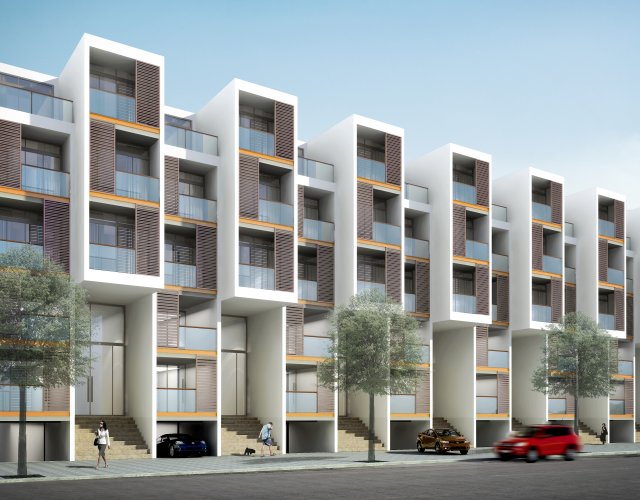 modern shophouse 3D Модель .c4d .max .obj .3ds .fbx .stl .blend 