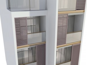 modern shophouse 3D Модель
