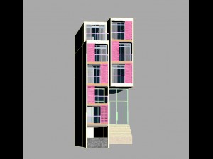 modern shophouse 3D Модель